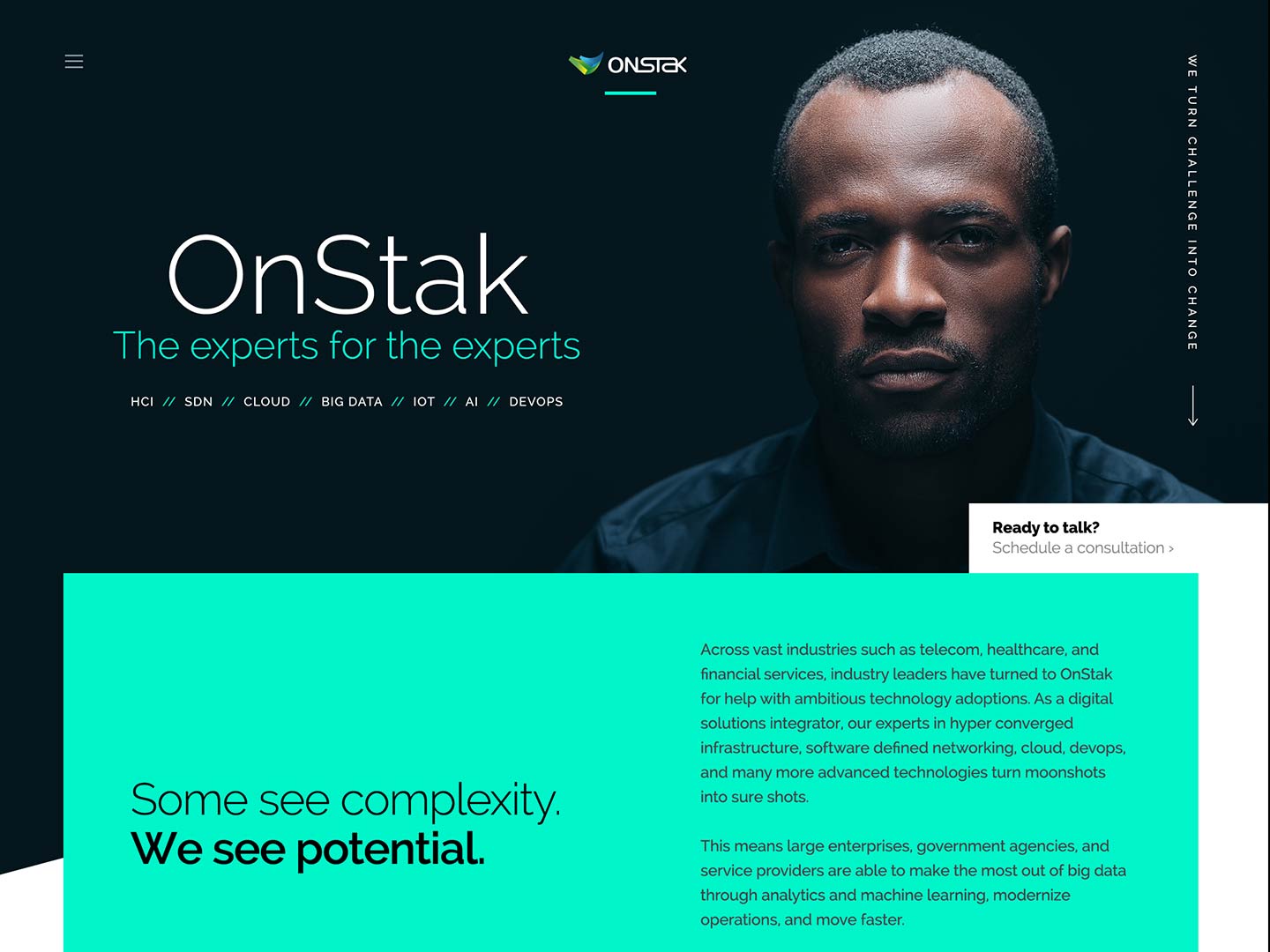 OnStak Landing Page